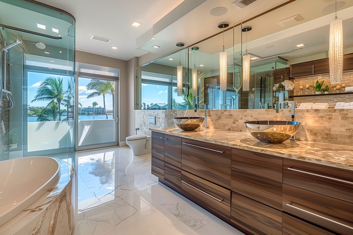 Bathroom Countertops & Stone Showers Service