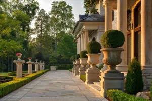 Cast Stone Columns and Pedestals for Landscaping